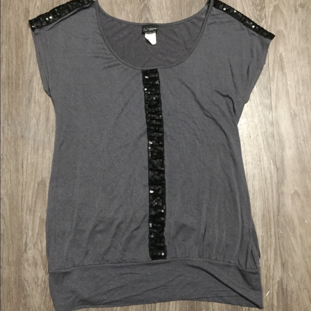 Daytrip Top! Black sequins